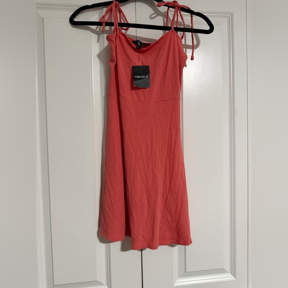 Forever 21 Vibrant Coral Mini Dress